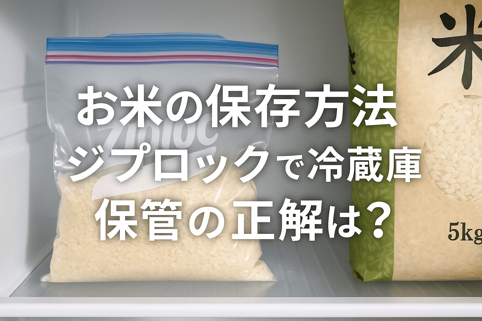 米 保存方法 ジップロック 冷蔵庫