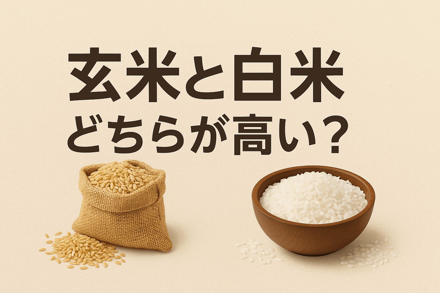 玄米と白米どちらが高い？