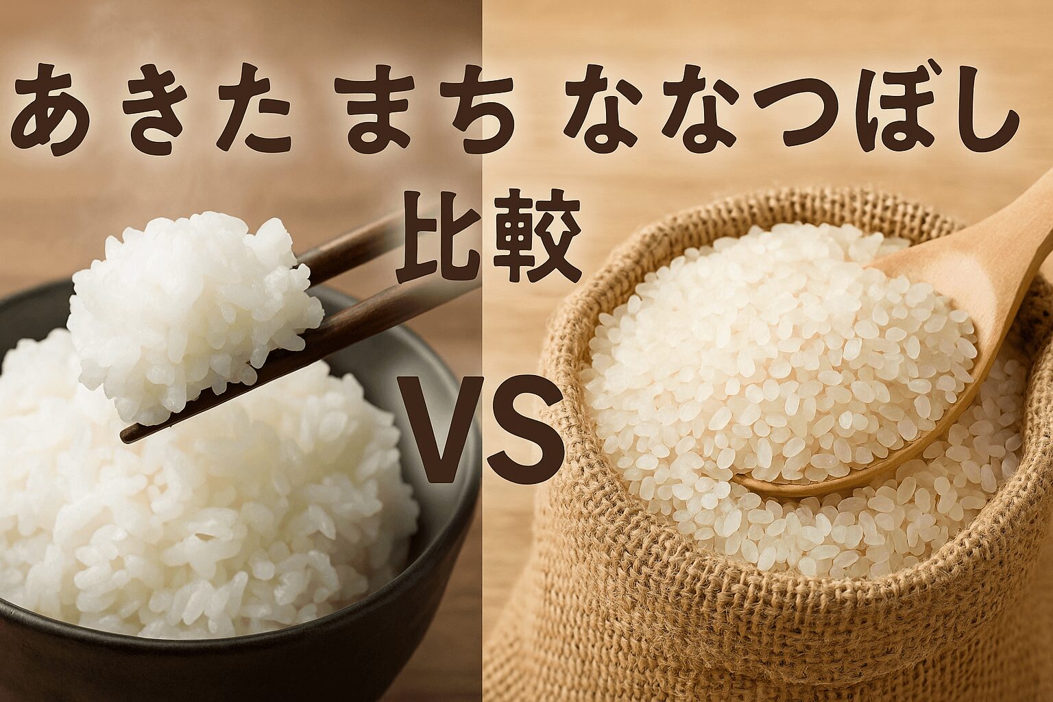 あきたこまち　ななつぼし
