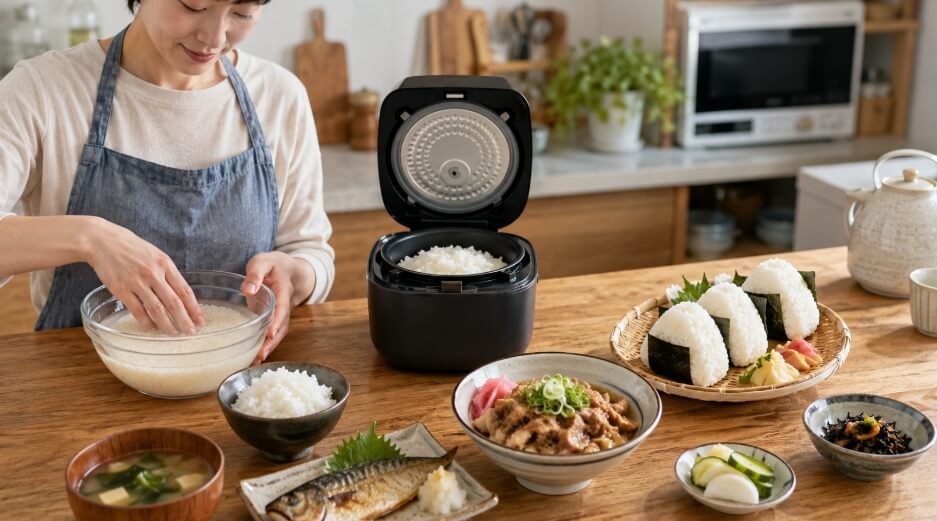 青森県産まっしぐらを美味しく炊くコツと和食との相性をイメージした家庭の食卓
