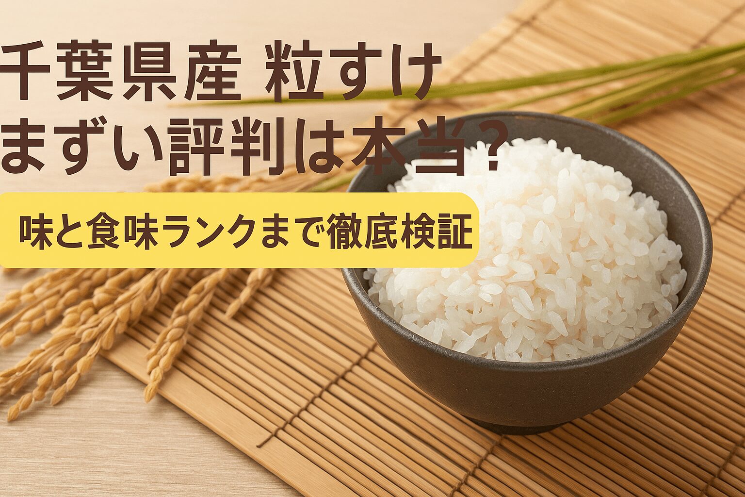 千葉県産　粒すけ　まずい