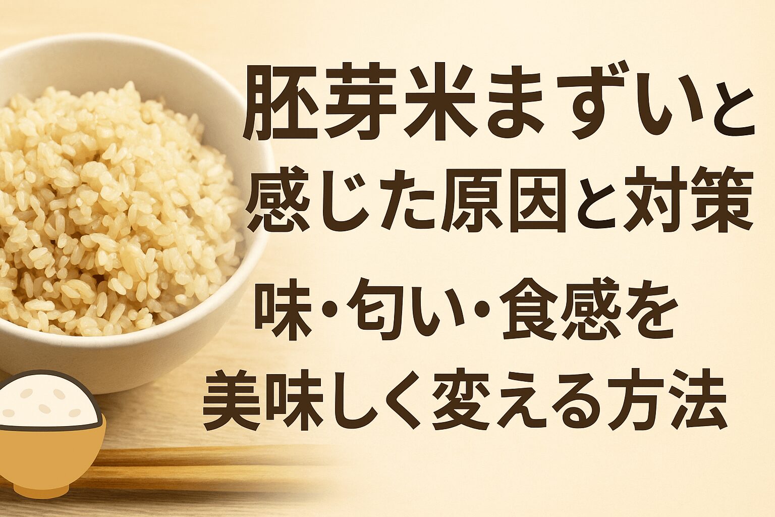 胚芽米　まずい