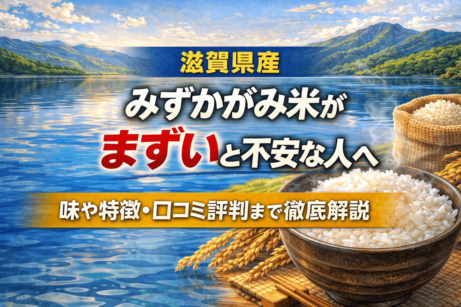 みずかがみ　米　まずい