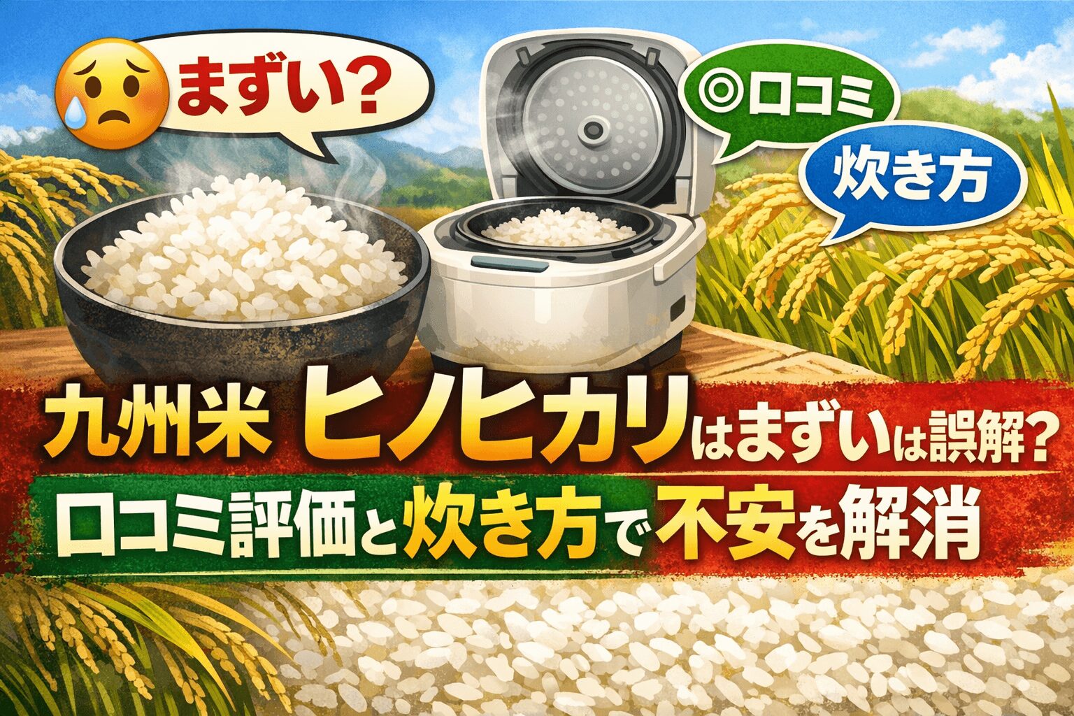 ヒノヒカリ　まずい