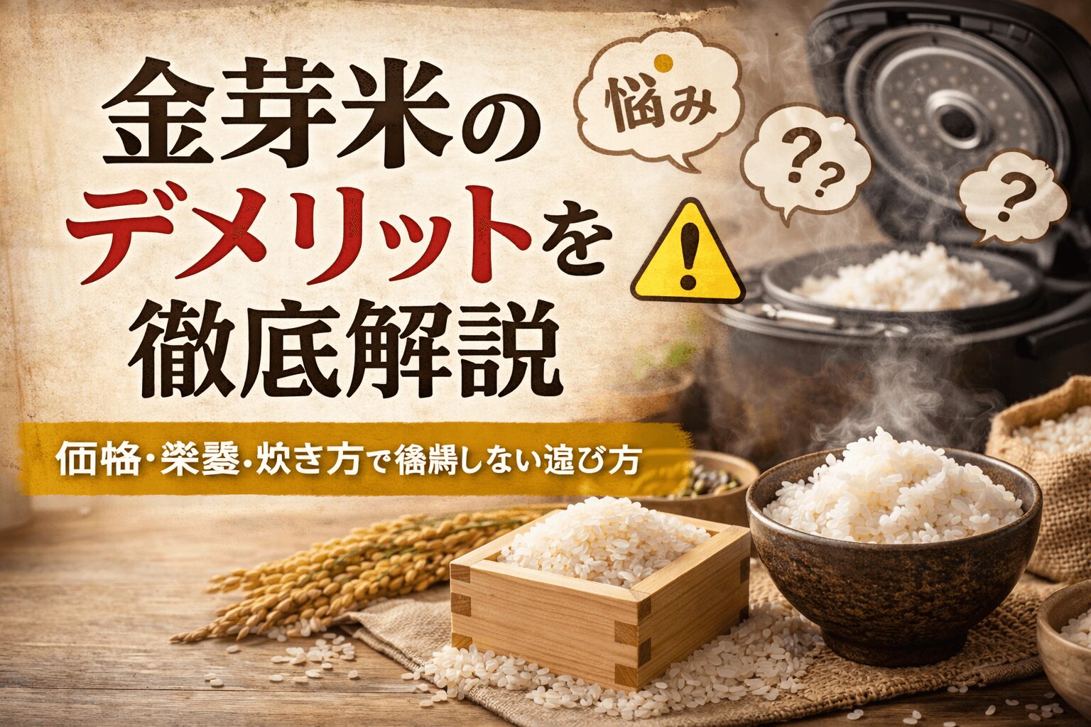 金芽米　デメリット