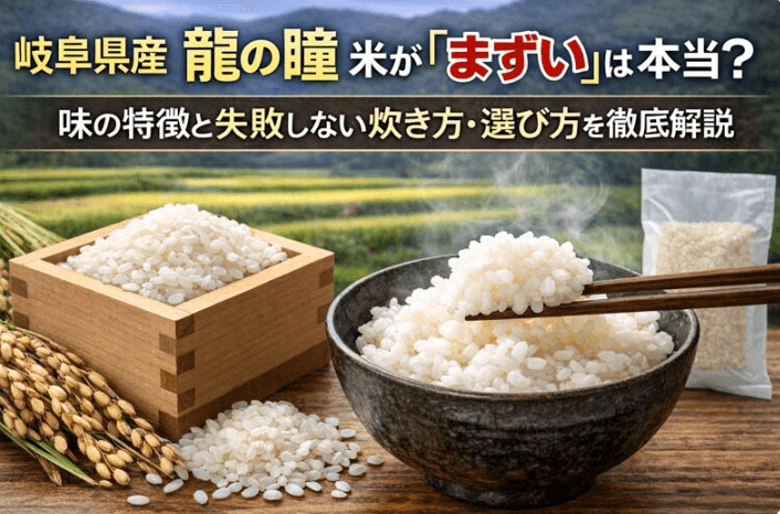 龍の瞳　米　まずい