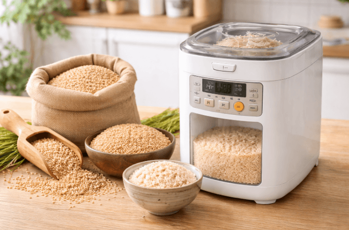 五分づき米は玄米と精米機で作れる