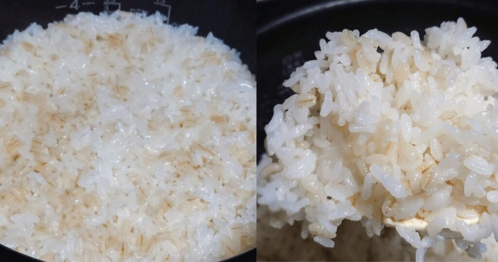炊き上がりのにおいは白米寄り