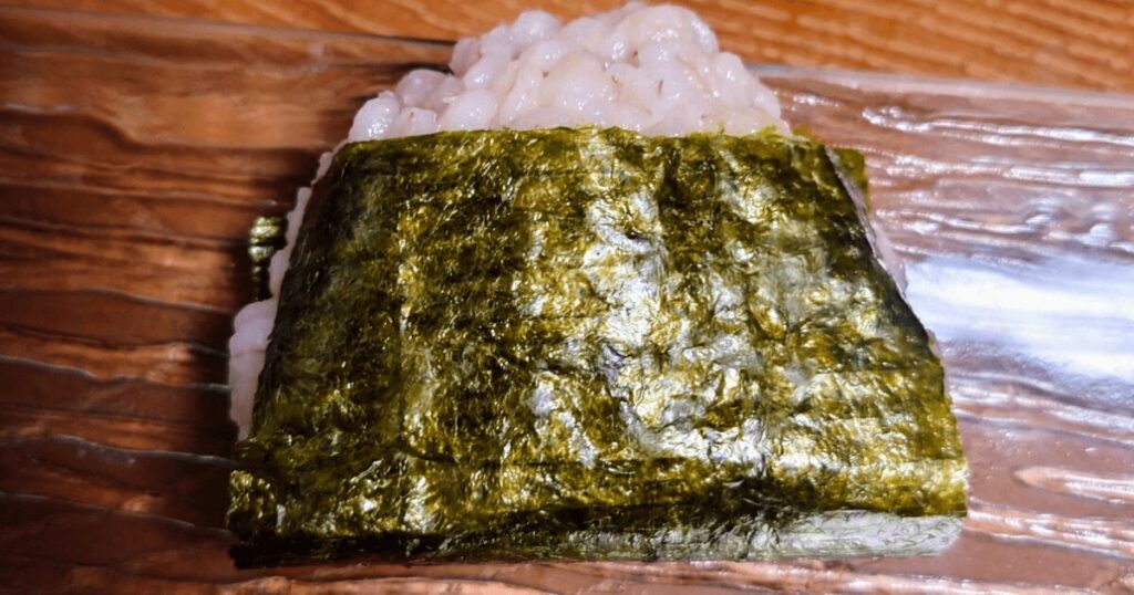 冷めた後はラップおにぎりにできた