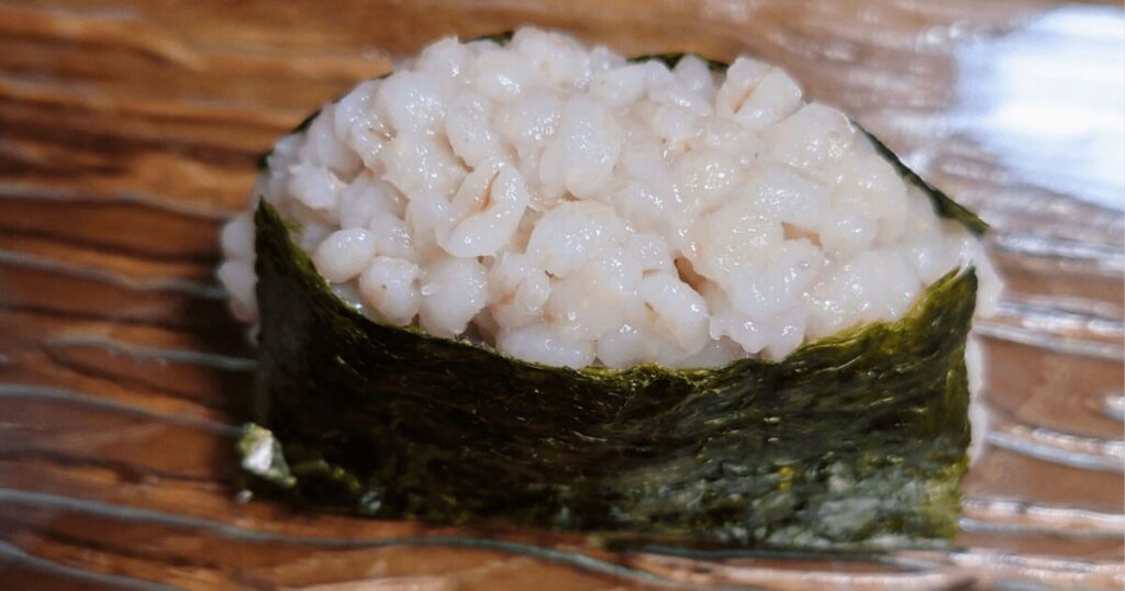 ふわっとではなく重たい食感