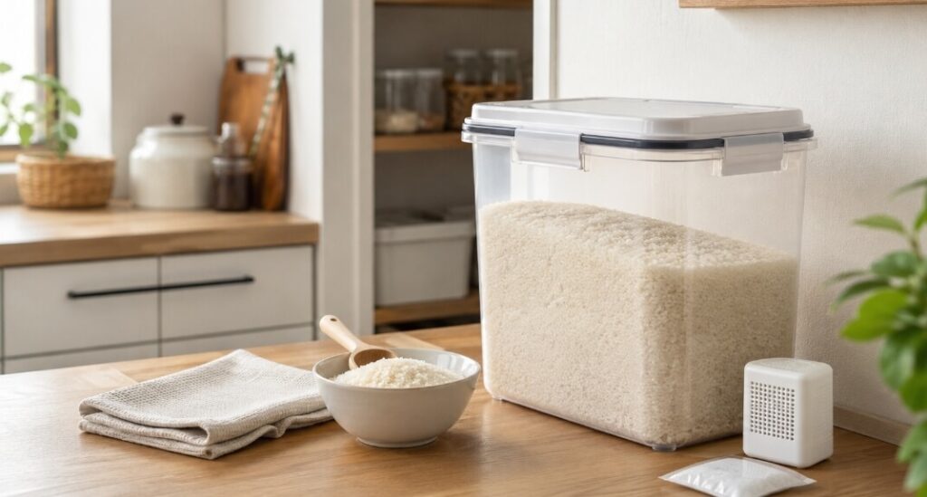 プラスチック製米びつのデメリット対策