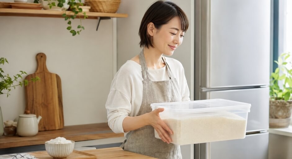 プラスチック製米びつが向く人