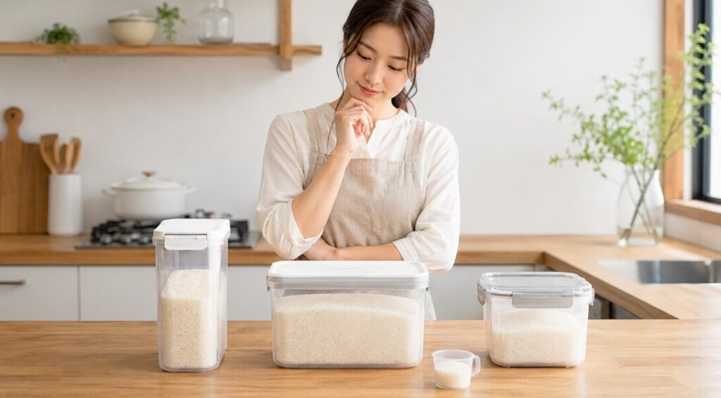 プラスチック製米びつの選び方