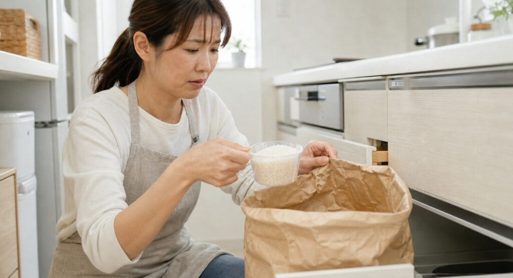 米びつに袋ごと保存が向いていない人