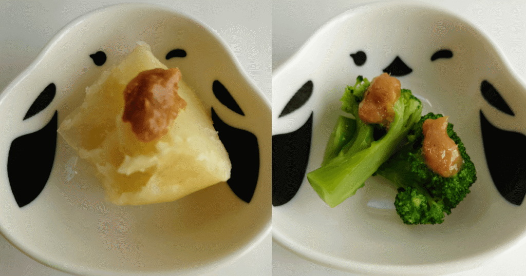 ゆで野菜に合わせる