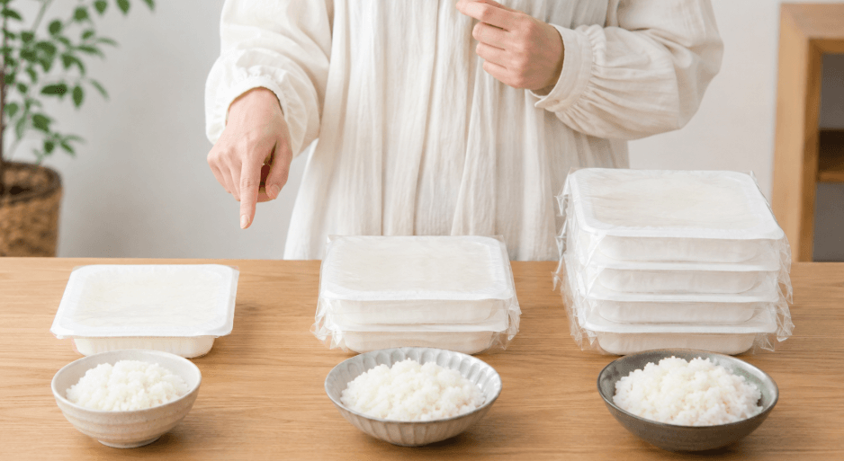 新之助パックご飯の少量セットとまとめ買いを比較するイメージ