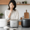 タイガーの3合炊飯器を比較して選ぶ女性のイメージ