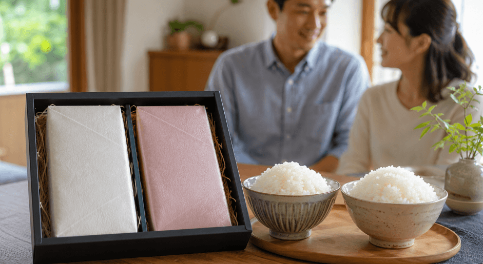 雪若丸とつや姫の2種類を楽しめるお米の食べ比べギフトセット